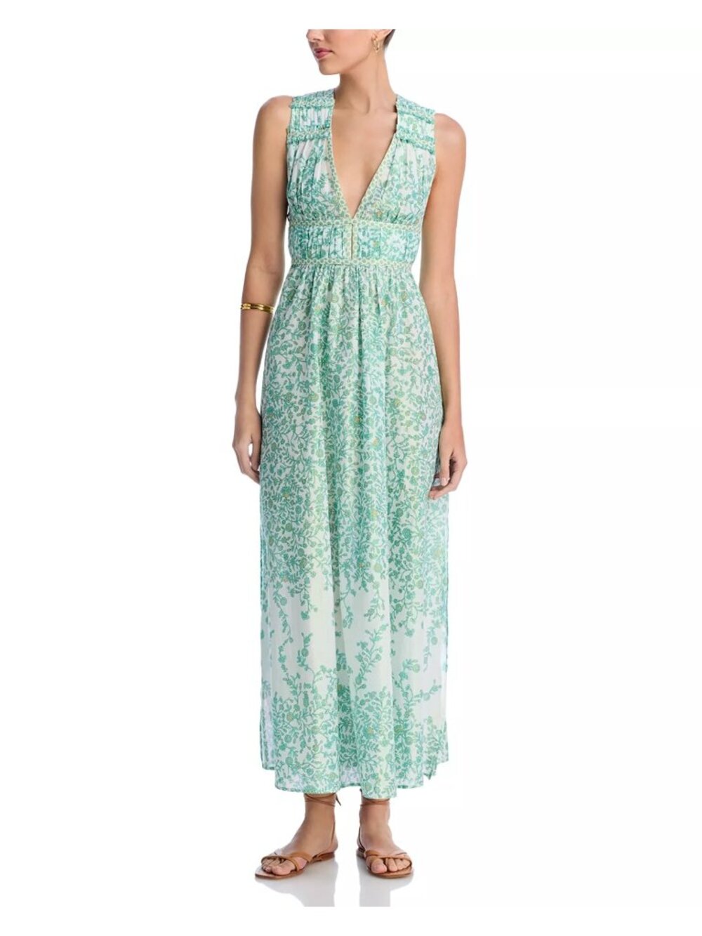 NWT Poupette St Barth Chiara Dress Green Lazuli Womens Size Small & Medium